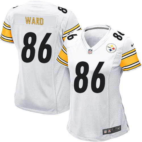 Women's Game Hines Ward Nike Jersey White Road - #86 NFL Pittsburgh Steelers